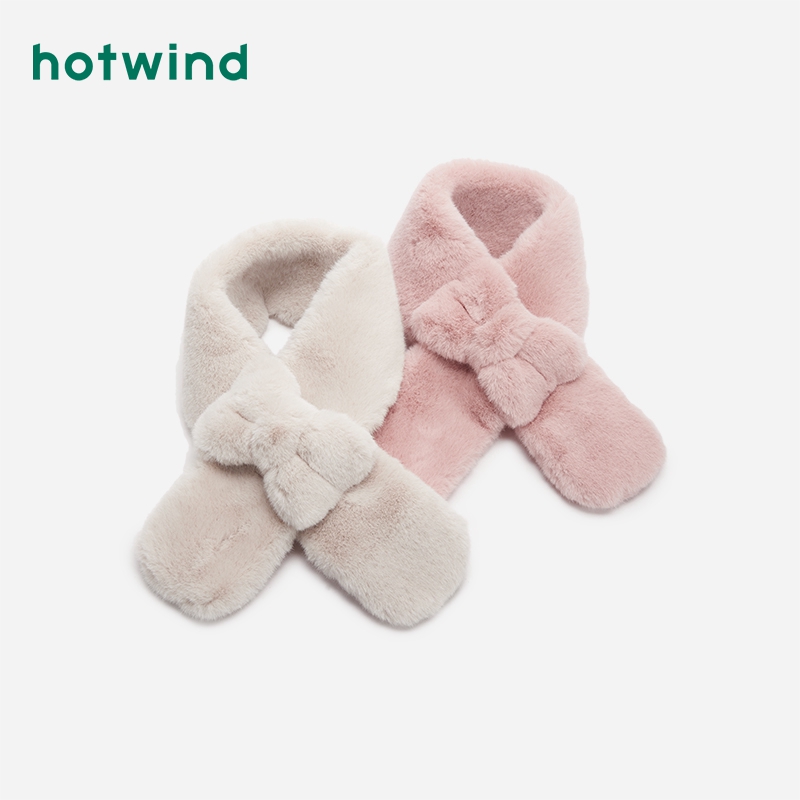 Hot wind 2020 winter new women's bow thick scarf P065W0401
