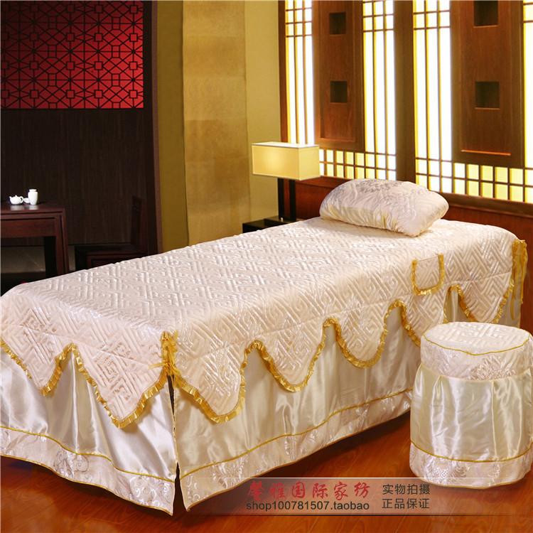 Vẻ đẹp trải giường bốn bộ của bông rửa sạch bông cotton chà nhám vẻ đẹp salon massage cơ thể trải giường