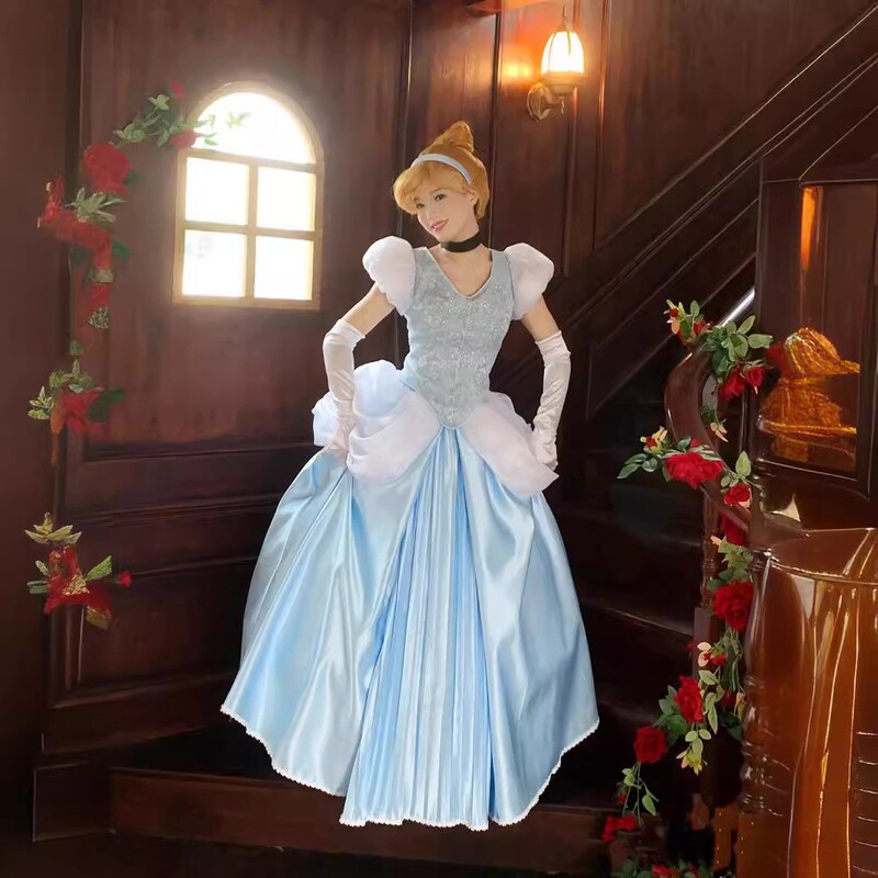 Halloween Classy Alice in Wonderland Princess Dress Elsa Adult Birthday Party Stage Performance Dress