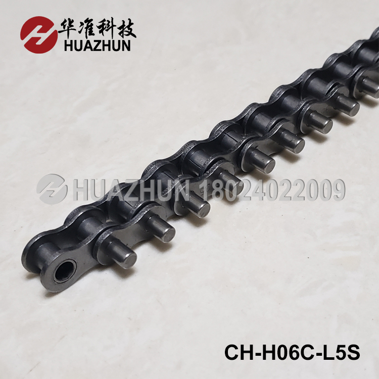 Conveyor chain carbon steel 06C 35B extension pin 5mm connection table plug-in line chain 3 points