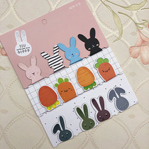 Magnetic warm bookmarks cartoon cat claw magnet bookmark double-sided male and female magnet magnet personality diy rabbit cute
