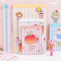 Large draft book cute student exam with calculus draft paper cartoon blank notebook thick white paper book