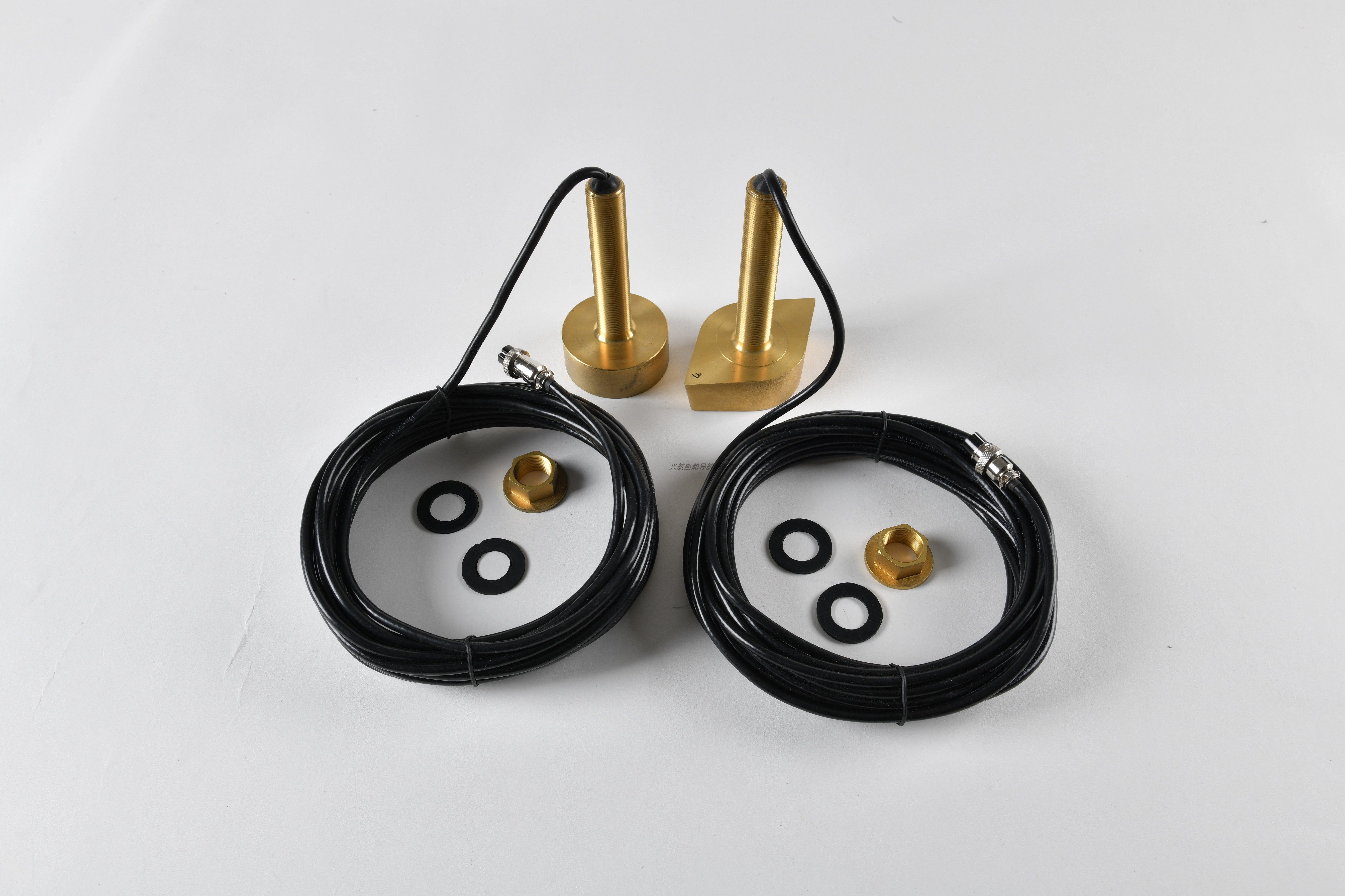 Marine water meter probe color depth sounder monitor fish finder monitor sensor transducer round boat type