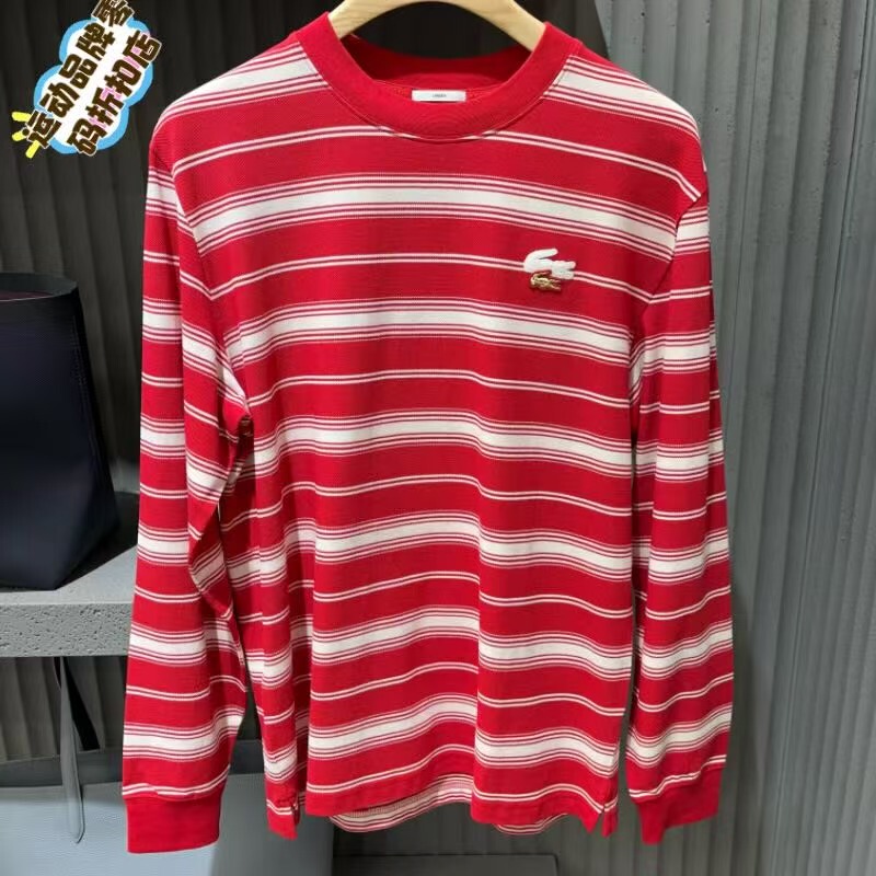 Lacoste French Crocodile 2025 Autumn and Winter New Men's Casual Round Neck Long-Sleeved T-Shirt Th7808 Lacoste French Crocodile 2025 Autumn and Winter New Men's Casual Round Neck Long-Sleeved T-Shirt Th7808