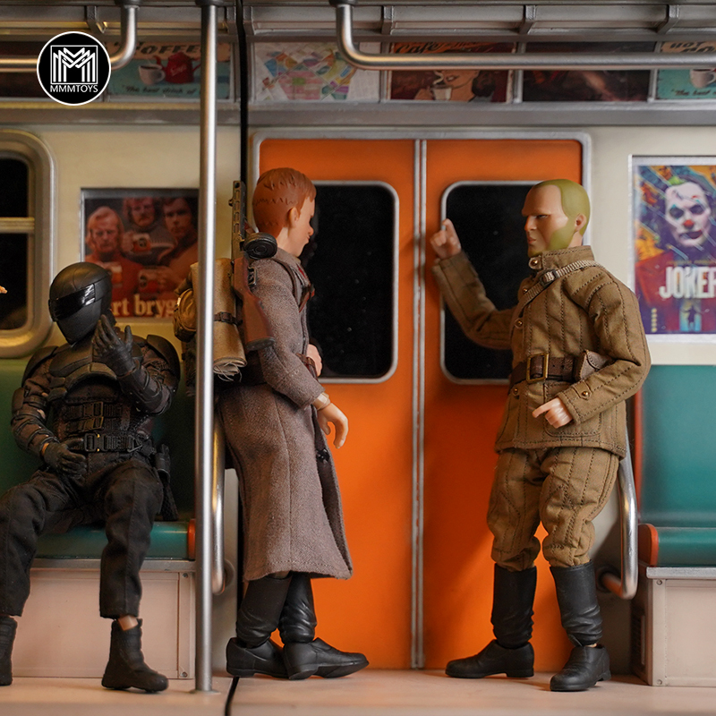 In Stock Mmmtoys 1/12 Subway Scene Simulation Model Creative Combination Soldier Figure Trendy Play Platform