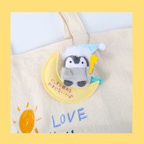 ins Japanese penguin pendant Student school bag small pendant can love key chain buckle Couple best friend plush doll