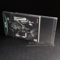 WiiU game transparent display box collection protective storage case disc packaging envelope disc dust cover