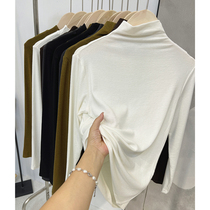 Comfort burst ~ Human Hand B with single product half high collar pile collar base shirt autumn and winter imitation cashmere long sleeve top