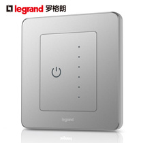 Legrand switch socket panel Yidian alcohol sand steel 300W universal touch dimming switch Wall power supply Type 86