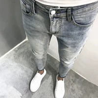 Ins White Blue Cat Nine -point Jeans Jeanior Spring и Summer New Han Xiu Siaoyu Society Youth Douyin Kuaishou