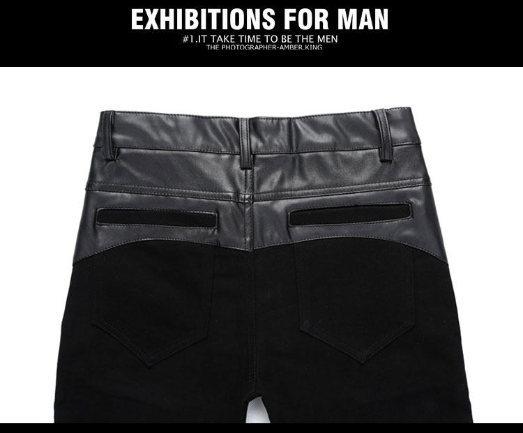 Pantalon cuir homme serré pour hiver - Ref 1489117 Image 17