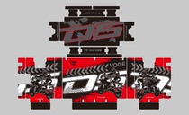 Customized Loncin Promise 500 650DS three-box stickers side box stickers aluminum alloy side box protection stickers