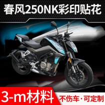 Spring Breeze 250NK full car decal modified sticker accessories wheel hub waterproof sticker motorcycle sticker car pull flower