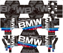 Cloud map decal LOBOO radish side box BMW F700 F800 750 850 side box decal new figure