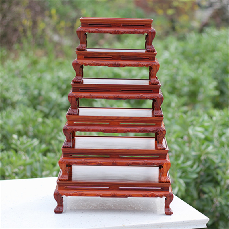 Bright red acid branch red wingceltis stone base circle acid branch large red wingceltis teapot handicraft carving furnishing articles base