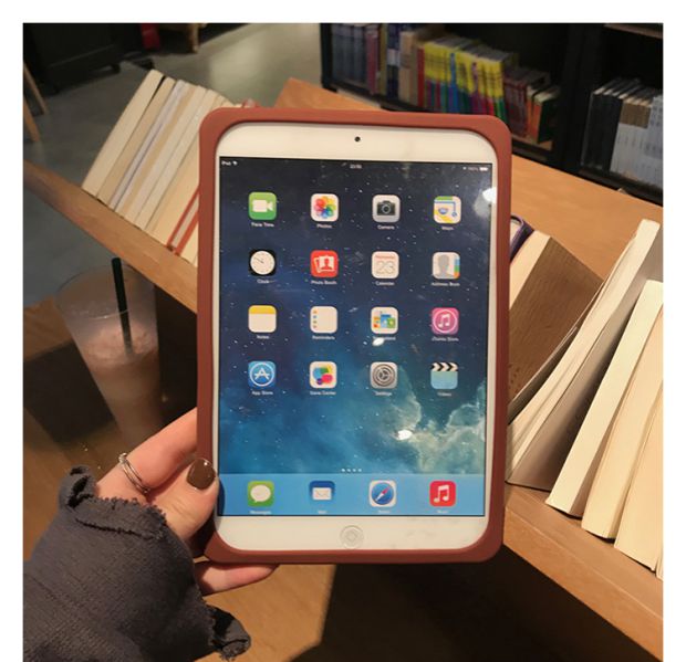 của Apple mới iPad 2017 bảo vệ tay áo nhỏ tablet PC trường hợp Silicone 1/2 Air1 / 2 dày kháng thả - Phụ kiện máy tính bảng bao da ipad air 3