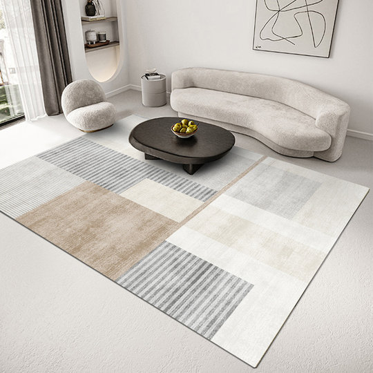 Living room carpet wabi-sabi wind Nordic modern minimalist sofa coffee table blanket American custom thick bedroom bedside carpet pad