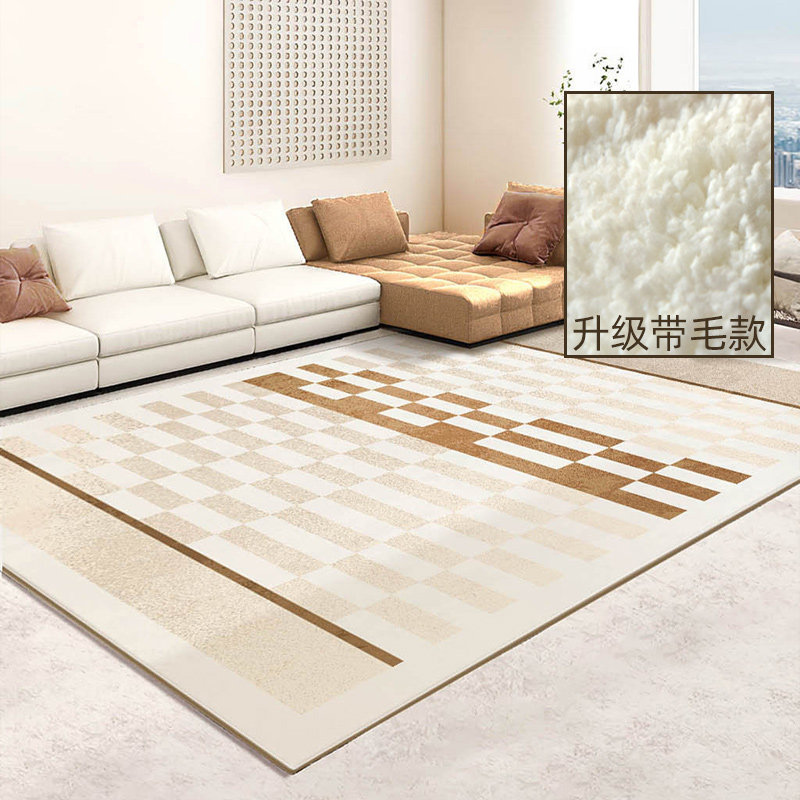 Imitation goat fluff day style Silence Wind Extreme Simplicity Nordic Light Lavish Living-room Sofa Tea Table Carpet Minimalist Bedroom Large Ground Mat