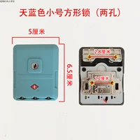 Узкая рама маленькие квадратные замки небо синие (два отверстия)