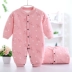 Babyiesies dày sơ sinh romper cotton cotton 0 quần áo trẻ em mùa thu và mùa đông 3 ấm 6 tháng 12 quần áo jumsuit nhung trẻ em Áo liền quần