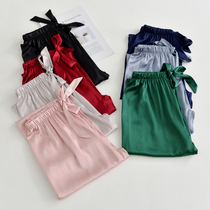Sleepy pants female spring autumn loose large-scale summer home air conditioning student silk home pants can be worn outside