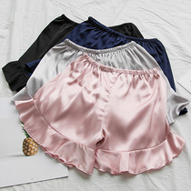 Summer pajamas shorts lady thin panties dress silk pants pants large number ice silk beach shorts home shorts