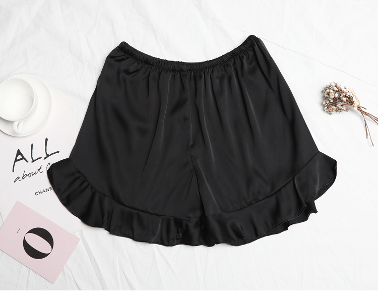 Quần short mùa hè Pyjama Quần lửng mỏng cho nữ Quần lụa nhà Kích thước lớn Quần lụa đi biển Quần short nhà quần âu nam