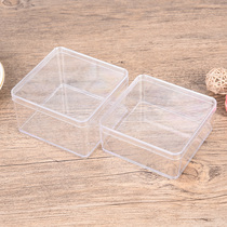 PS transparent plastic storage box with lid mini specimen food jewelry collection display sample finishing storage box