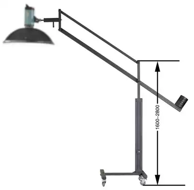 Guangbao LP-220 balanced cantilever frame photo studio advertising picture shooting ceiling lamp frame