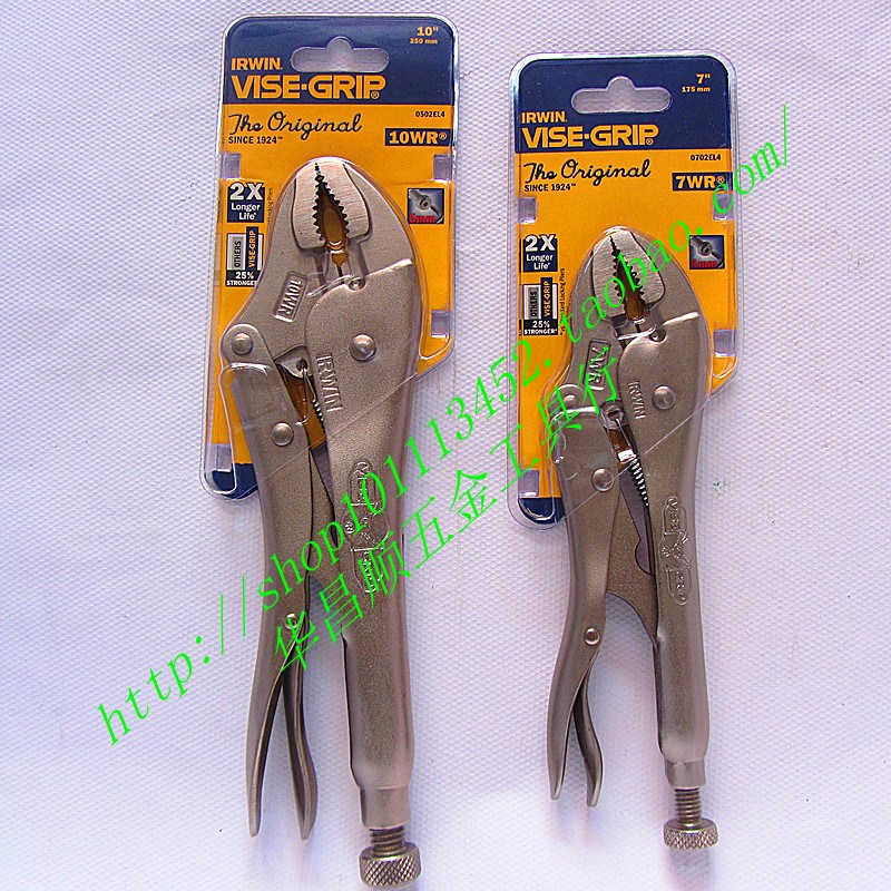 Vigorous pincer C type pliers D type pliers round mouth pliers American VISE-GRIP handshake 7 inch 10 inch