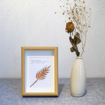 FaithTime Decorative painting Table Picture frame Photo frame Photo wall Picture frame Photo frame Log Simple oak glass