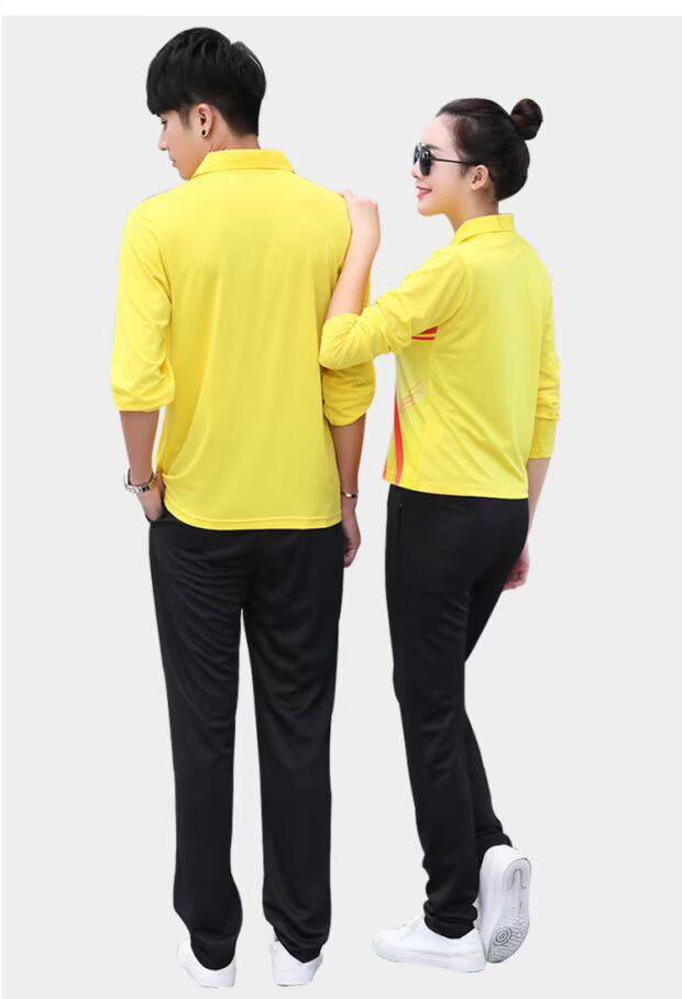 Mùa xuân và mùa thu và mùa đông quần áo bóng chuyền dài tay phù hợp cho nam giới và phụ nữ quả bóng chuyền hơi	