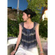 Hoo miyao super cute trio lace sleeveless top French sweet slimming pure lust camisole top