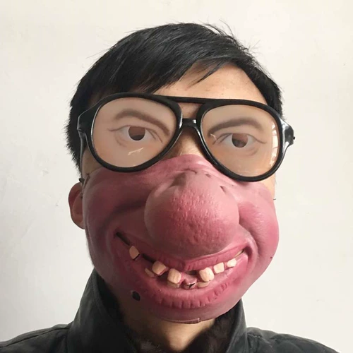 Douyin Funny Mask Pig Bayi Нос латекс маска маска свиньи наполовину носи