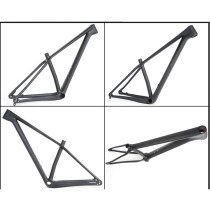 Carbon fiber mountain bike frame barrel axle quick release Interchange version 27 5 and 29ER full carbon fiber frame