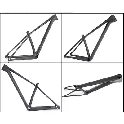 Carbon fiber mountaineering bicycle frame barrel shaft quick release interchangeable version 27 5 and 29ER full carbon fiber frame