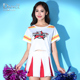 Hiệu suất Costume La La Bodybuilder Football bé Set hoa Khiêu vũ New Cheerleading trang phục của phụ nữ