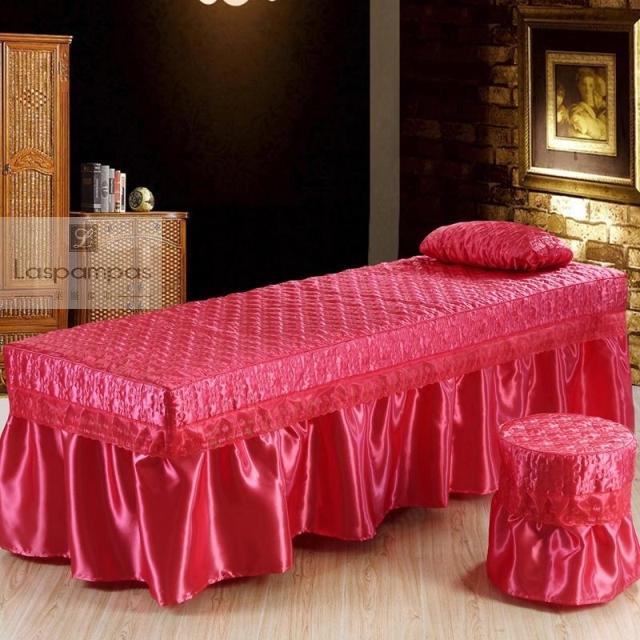 Vẻ đẹp trải giường bốn bộ của beauty salon khăn trải giường cotton ren cơ thể massage bộ đồ giường đẹp tất cả các snapped lên