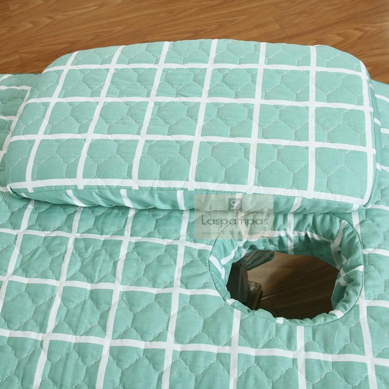 Đặc biệt cung cấp sản phẩm mới vườn rắn màu dày bông đẹp giường bao gồm bốn bộ massage giường khử trùng tùy chỉnh bột mẫu ga trải giường spa