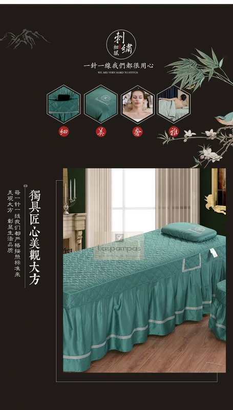 Hàn Quốc tinh khiết bông denim bedspread vẻ đẹp thẩm mỹ viện dành riêng SPA bảng massage tùy chỉnh - Trang bị tấm