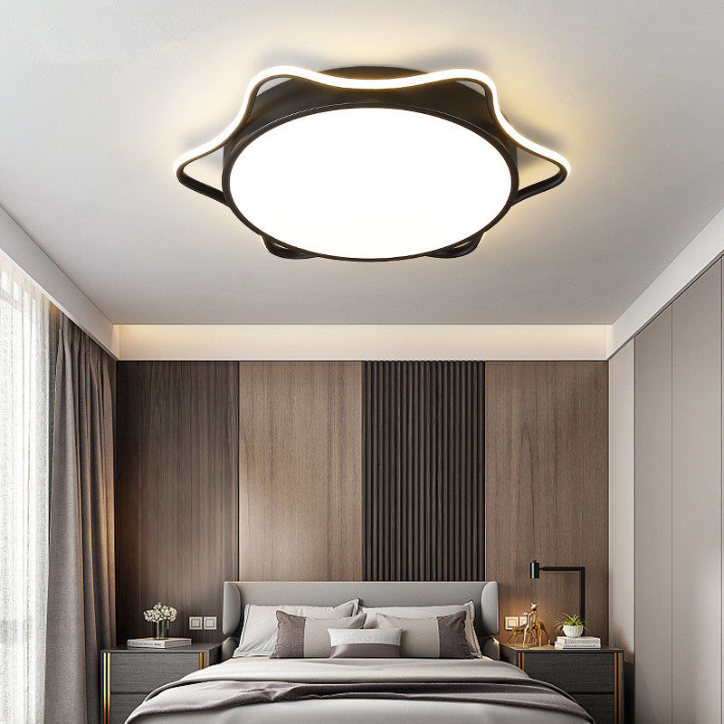 Creative bedroom suction ceiling lamp minimalist modern living room dining room Book room Children's room LED personality Lighting Iron art lamp