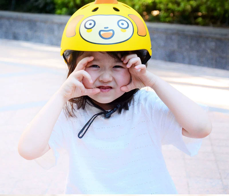 柒 小 佰 Q Meng phim hoạt hình 3D dành cho trẻ em trượt ván cân bằng giày trượt patin an toàn với điều chỉnh 6 tuổi - Smart Scooter