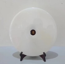 Home furnishings natural white jade safety buckle ornaments living room entrance New House wedding ceremony natural jade decoration