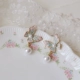 Край розовой иглы из серебра 925 пробы