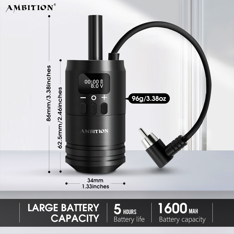 Tattoo Integrated Needle Handle with Adjustable Needle, Tattoo Equipment, Tattoo Direct-Drive Motor Machine Set, Wireless Tattoo Handle