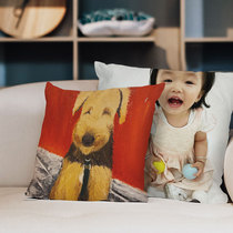 New pillow jacket customized to map customized commercial advertising private custom sofa pillow couple pillow printing