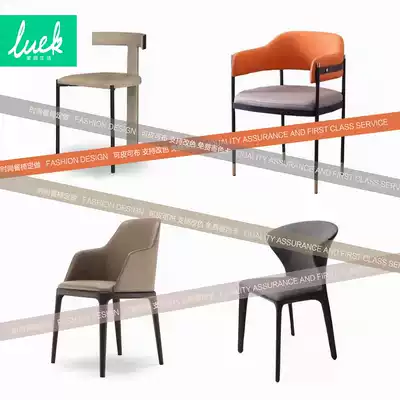 Modern fashion dining chair design customized leather cloth free color card Jane luxury leisure dining chair excellent shipping fast