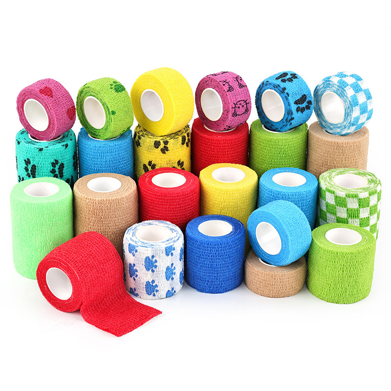 Disposable Self-Adhesive Elastic Bandage Gauze Elastic Tape Camouflage Pet Ankle and Elbow Bandage, One Box Contains 12 Rolls Disposable Self-Adhesive Elastic Bandage Gauze Elastic Tape Camouflage Pet Ankle and Elbow Bandage, One Box Contains 12 Rolls