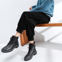 Black corduroy pants children loose thin autumn and winter plus velvet Harlan toe casual pants thick overwork pants tide