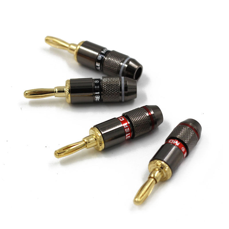 Monster Money-Free Self-Lock Banana Head Speaker Power Amplifier Post-Wire Head Sound Horn Sound Horn Line Banana Plug